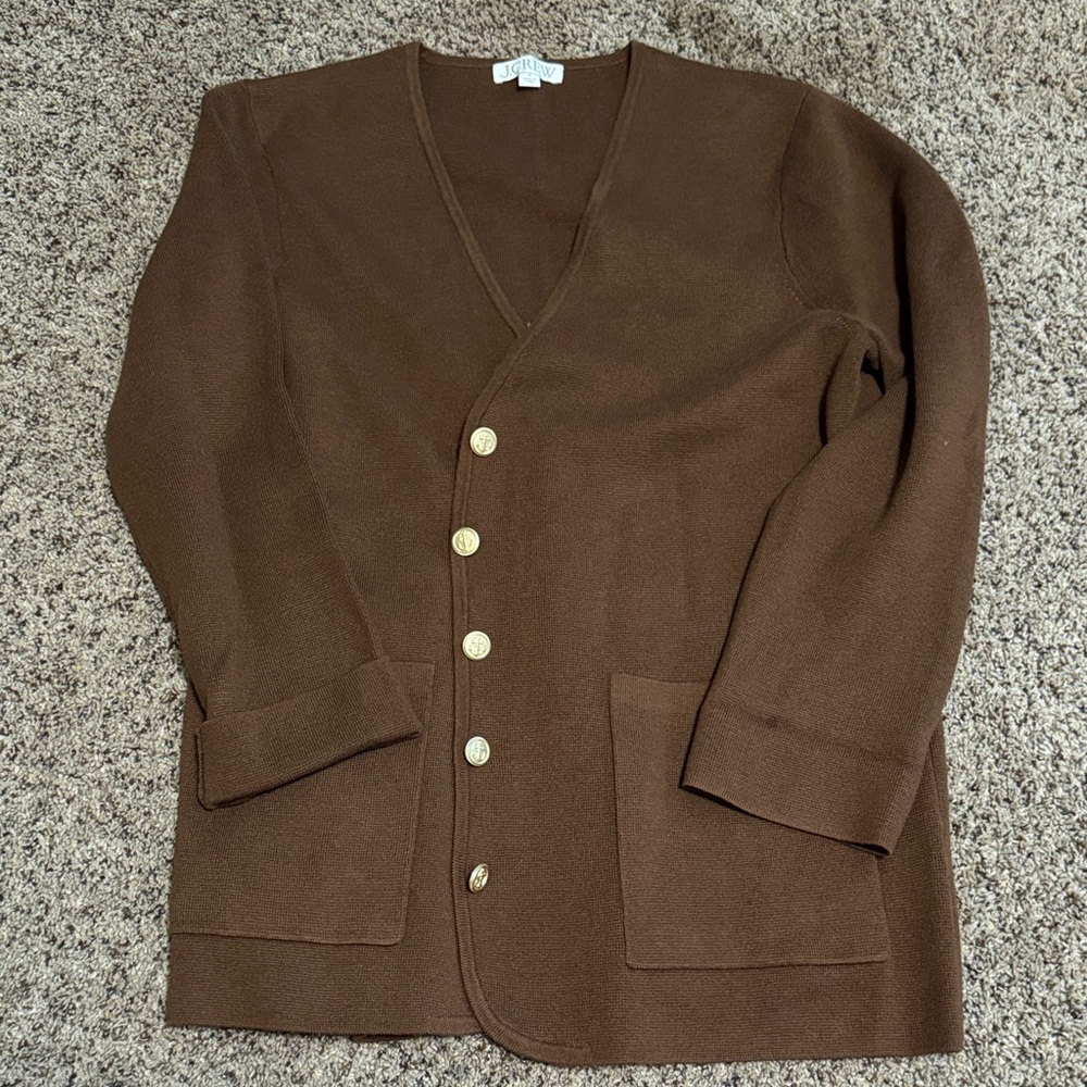 J. Crew Warm Brown Knit Top